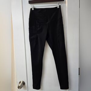 90 Degree By Reflex Black High-Waisted Pocket Leggings